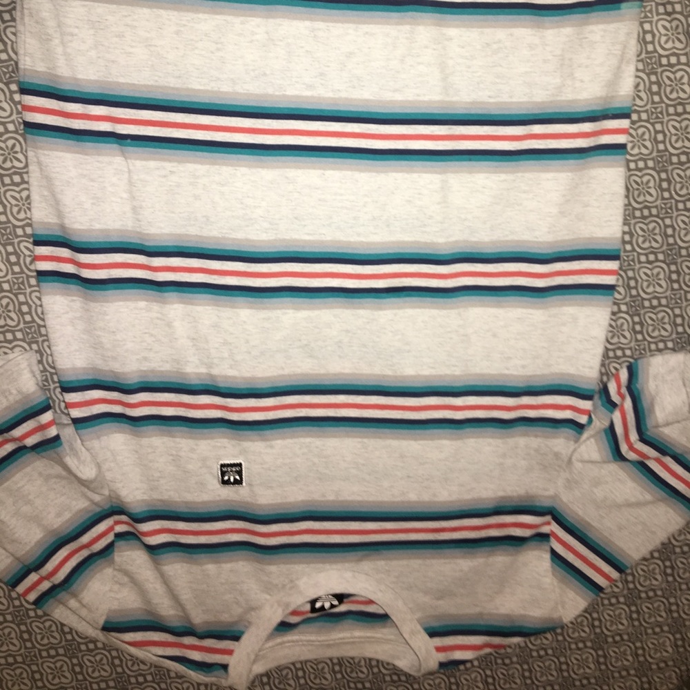 men’s striped adidas shirt